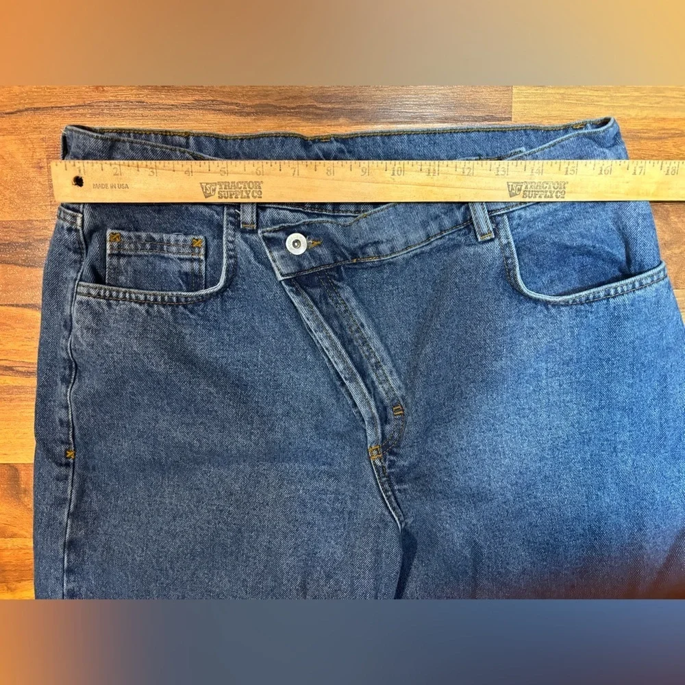 Collusion Relaxed Tapered Jeans Men’s 34x34 Blue Cotton High Waist Streetwear